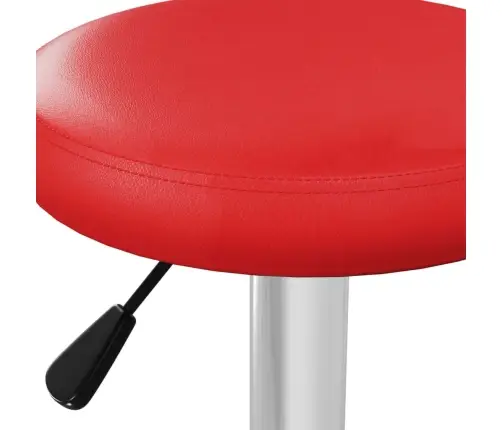 Bāra Krēsli, 2 Gab., Sarkana Mākslīgā Āda Vidaxl