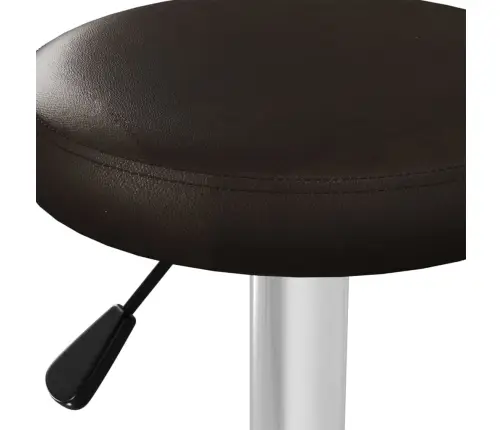 Bāra Krēsli, 2 Gab., Brūna Mākslīgā Āda Vidaxl