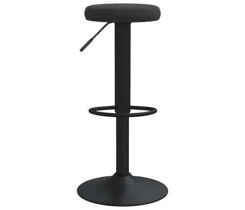 Baro Taburetės, 2Vnt., Juodos Spalvos, Aksomas