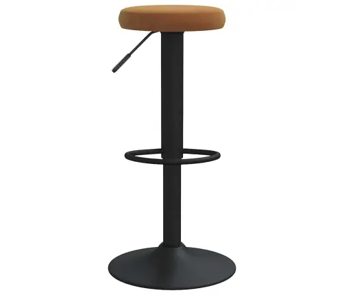 Baro Taburetės, 2Vnt., Rudos Spalvos, Aksomas