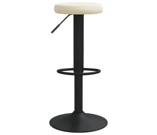 Bāra Krēsli, 2 Gab., Krēmkrāsas Samts Vidaxl