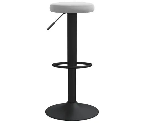 Bāra Krēsli, 2 Gab., Gaiši Pelēks Samts Vidaxl