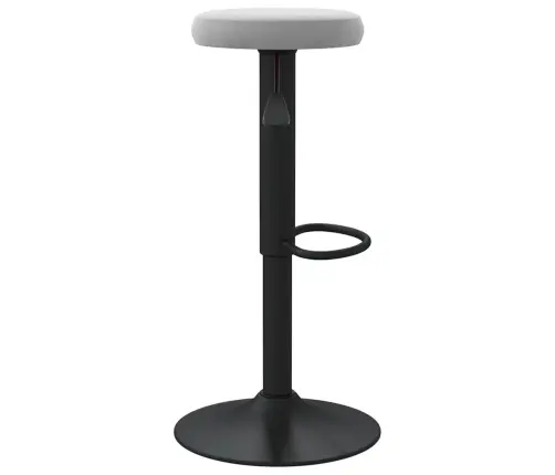 Bāra Krēsli, 2 Gab., Gaiši Pelēks Samts Vidaxl