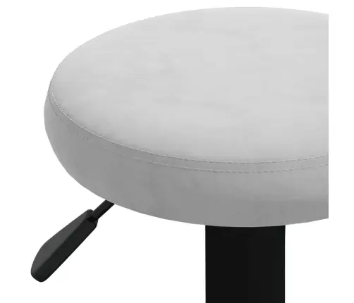 Bāra Krēsli, 2 Gab., Gaiši Pelēks Samts Vidaxl