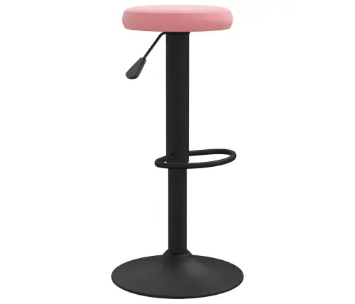 Bāra Krēsli, 2 Gab., Rozā Samts Vidaxl