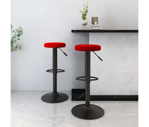 Bāra Krēsli, 2 Gab., Vīnsarkans Samts Vidaxl