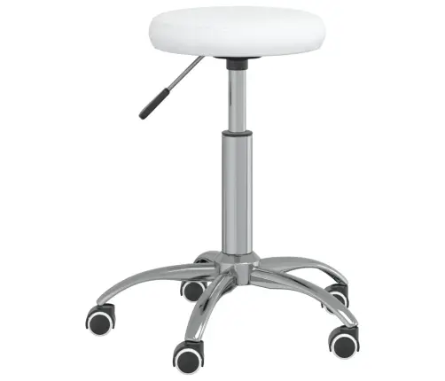 Grozāms Biroja Krēsls, Balta Mākslīgā Āda Vidaxl