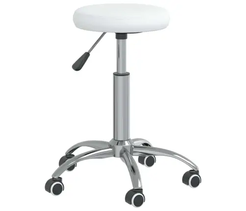 Grozāms Biroja Krēsls, Balta Mākslīgā Āda Vidaxl