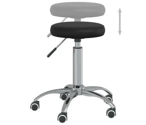 Pasukama Biuro Kėdė, Juodos Spalvos, Dirbtinė Oda