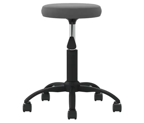 Grozāms Biroja Krēsls, Tumši Pelēks, Samts Vidaxl