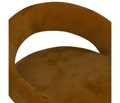 Bāra Krēsli, 2 Gab., Brūns Samts Vidaxl