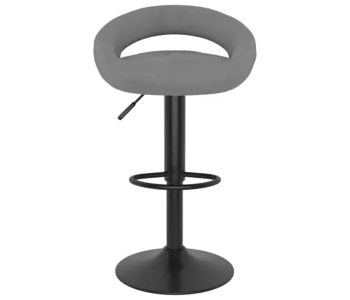 Bāra Krēsli, 2 Gab., Gaiši Pelēks Samts Vidaxl