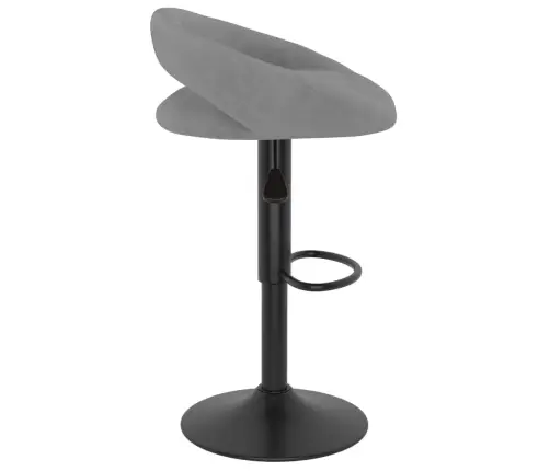 Bāra Krēsli, 2 Gab., Gaiši Pelēks Samts Vidaxl