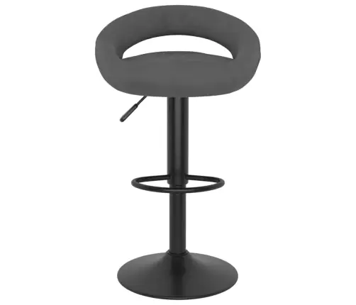 Bāra Krēsli, 2 Gab., Tumši Pelēks Samts Vidaxl