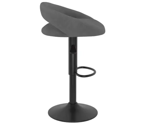 Bāra Krēsli, 2 Gab., Tumši Pelēks Samts Vidaxl