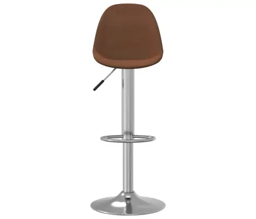 Bāra Krēsli, 2 Gab., Brūns Audums Vidaxl