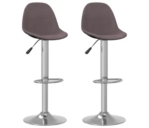 Baro Taburetės, 2Vnt., Taupe Spalvos, Audinys