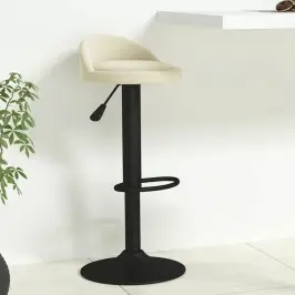 Bāra Krēsls, Krēmkrāsas Samts Vidaxl