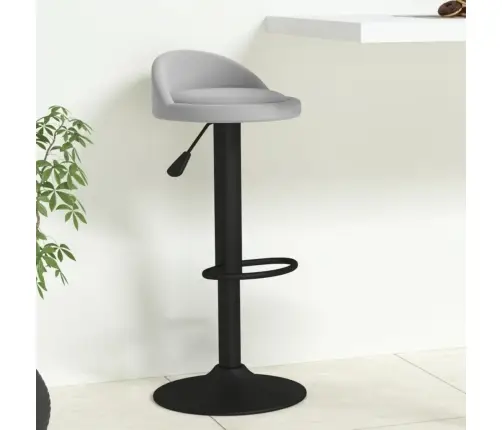 Bāra Krēsls, Gaiši Pelēks Samts Vidaxl