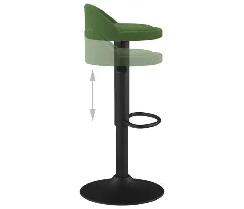Baro Taburetė, Tamsiai Žalios Spalvos, Aksomas