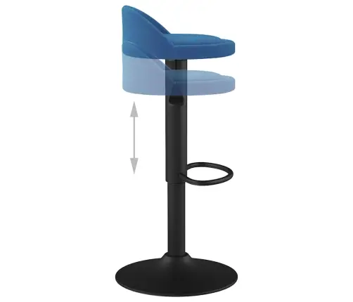 Bāra Krēsls, Zils Samts Vidaxl