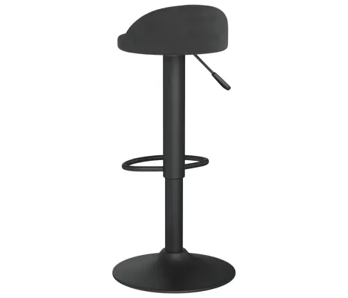 Baro Taburetės, 2Vnt., Juodos Spalvos, Aksomas