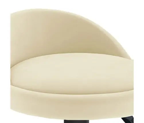 Bāra Krēsli, 2 Gab., Krēmkrāsas Samts Vidaxl