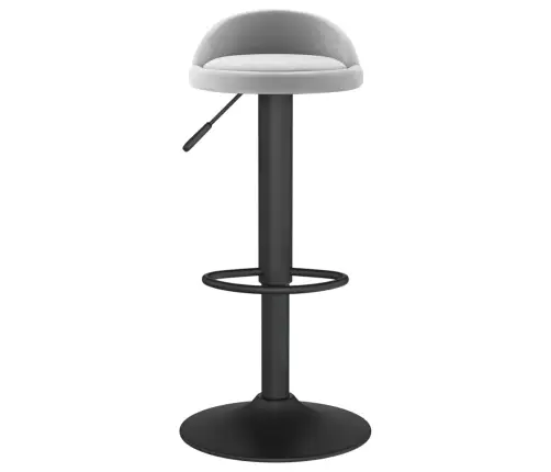 Bāra Krēsli, 2 Gab., Gaiši Pelēks Samts Vidaxl