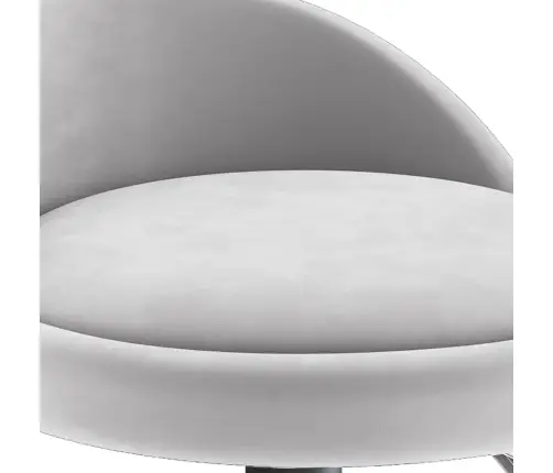 Bāra Krēsli, 2 Gab., Gaiši Pelēks Samts Vidaxl