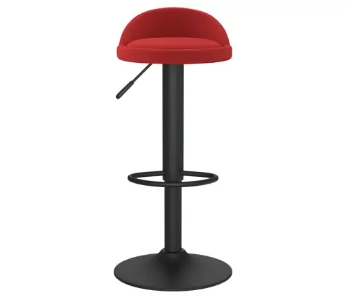 Baro Taburetės, 2Vnt., Raudonojo Vyno Spalvos, Aksomas