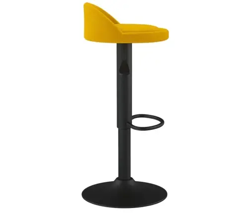Bāra Krēsli, 2 Gab., Dzeltens Samts Vidaxl