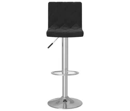 Baro Taburetės, 2Vnt., Juodos Spalvos, Aksomas