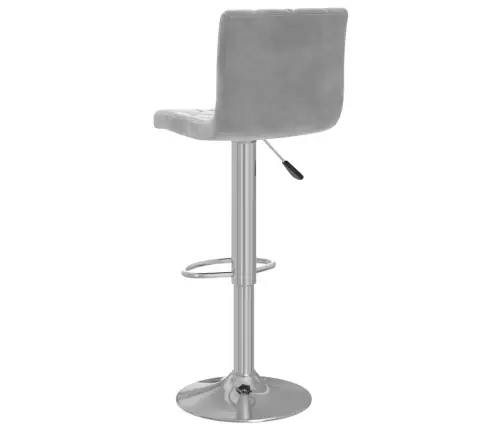 Bāra Krēsli, 2 Gab., Gaiši Pelēks Samts Vidaxl