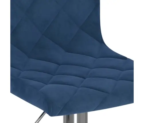 Bāra Krēsli, 2 Gab., Zils Samts Vidaxl