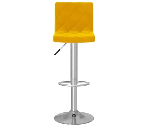 Bāra Krēsli, 2 Gab., Sinepju Dzeltens Samts Vidaxl