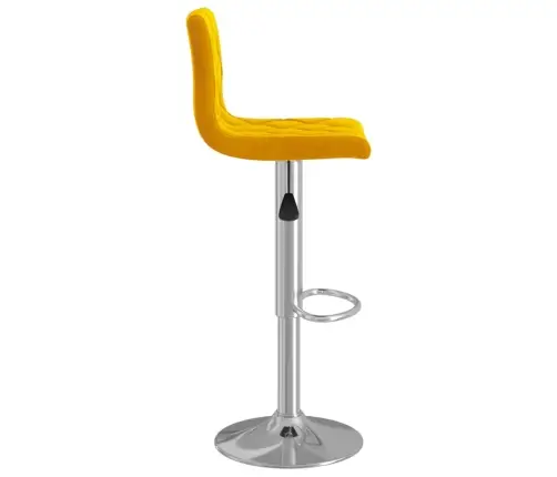 Bāra Krēsli, 2 Gab., Sinepju Dzeltens Samts Vidaxl