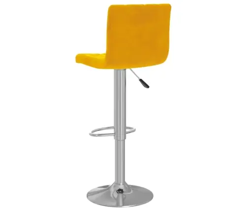 Bāra Krēsli, 2 Gab., Sinepju Dzeltens Samts Vidaxl