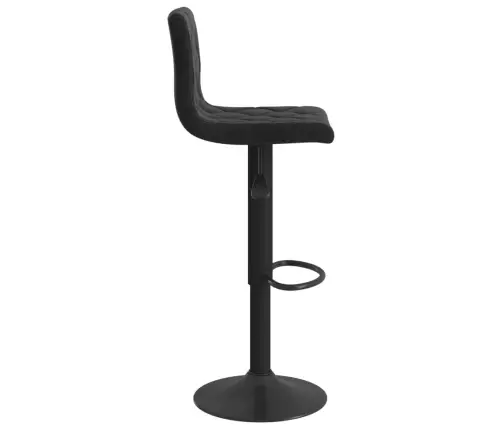 Bāra Krēsli, 2 Gab., Melns Samts Vidaxl