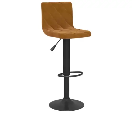 Bāra Krēsli, 2 Gab., Brūns Samts Vidaxl