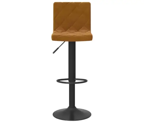 Bāra Krēsli, 2 Gab., Brūns Samts Vidaxl