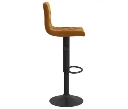 Bāra Krēsli, 2 Gab., Brūns Samts Vidaxl