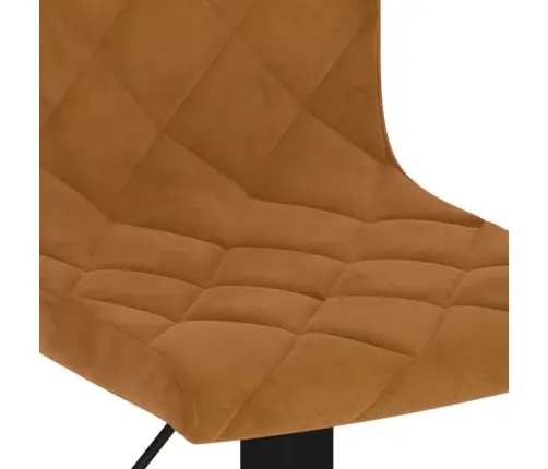 Bāra Krēsli, 2 Gab., Brūns Samts Vidaxl