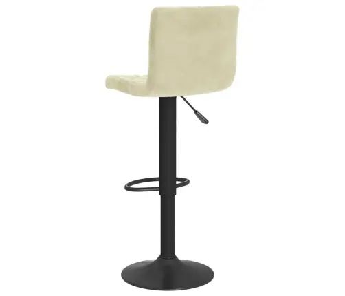 Baro Taburetės, 2Vnt., Kreminės Spalvos, Aksomas