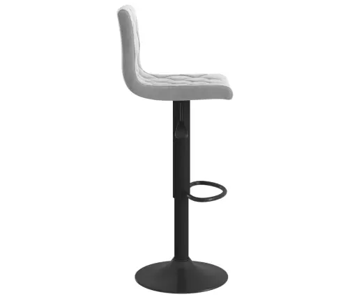 Bāra Krēsli, 2 Gab., Gaiši Pelēks Samts Vidaxl