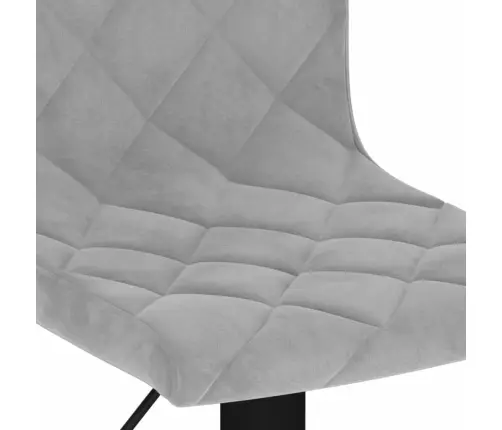 Bāra Krēsli, 2 Gab., Gaiši Pelēks Samts Vidaxl