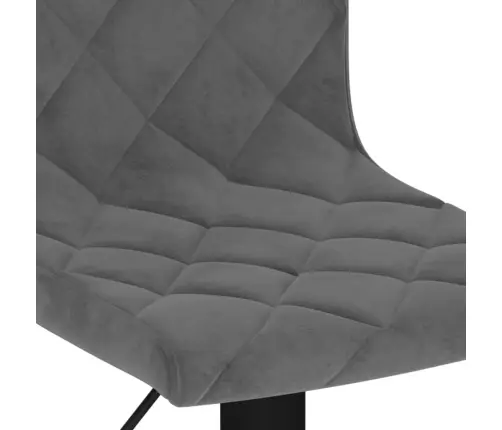 Bāra Krēsli, 2 Gab., Tumši Pelēks Samts Vidaxl