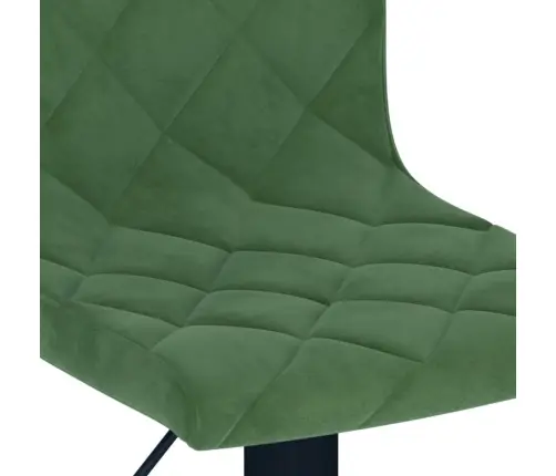 Bāra Krēsli, 2 Gab., Tumši Zaļš Samts Vidaxl