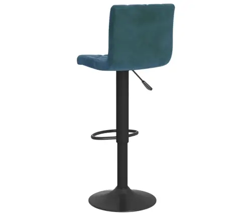 Bāra Krēsli, 2 Gab., Zils Samts Vidaxl