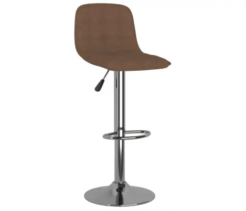 Bāra Krēsli, 2 Gab., Brūns Audums Vidaxl