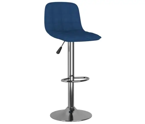 Bāra Krēsli, 2 Gab., Zils Audums Vidaxl